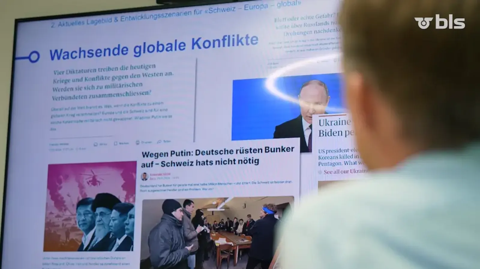 Still aus dem BLS-Krisenstab-Video: Lagebild zu globalen Konflikten als Hintergrund für die interne Krisenkommunikation